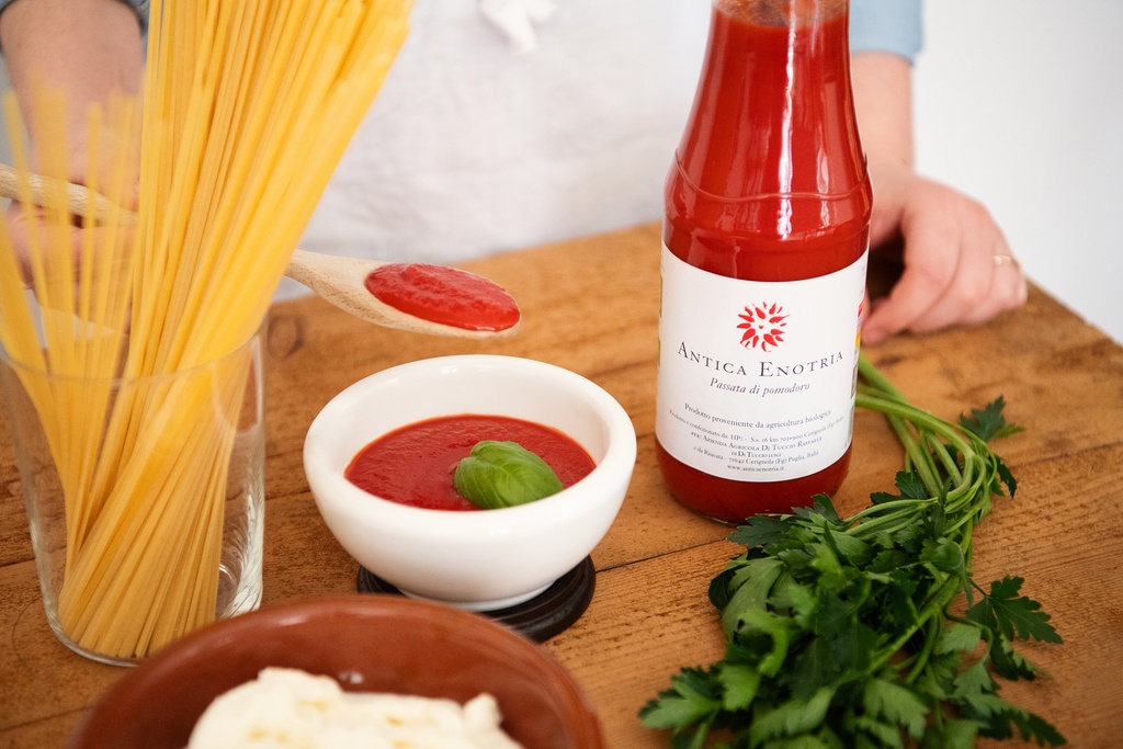 Purée de tomates fraiches