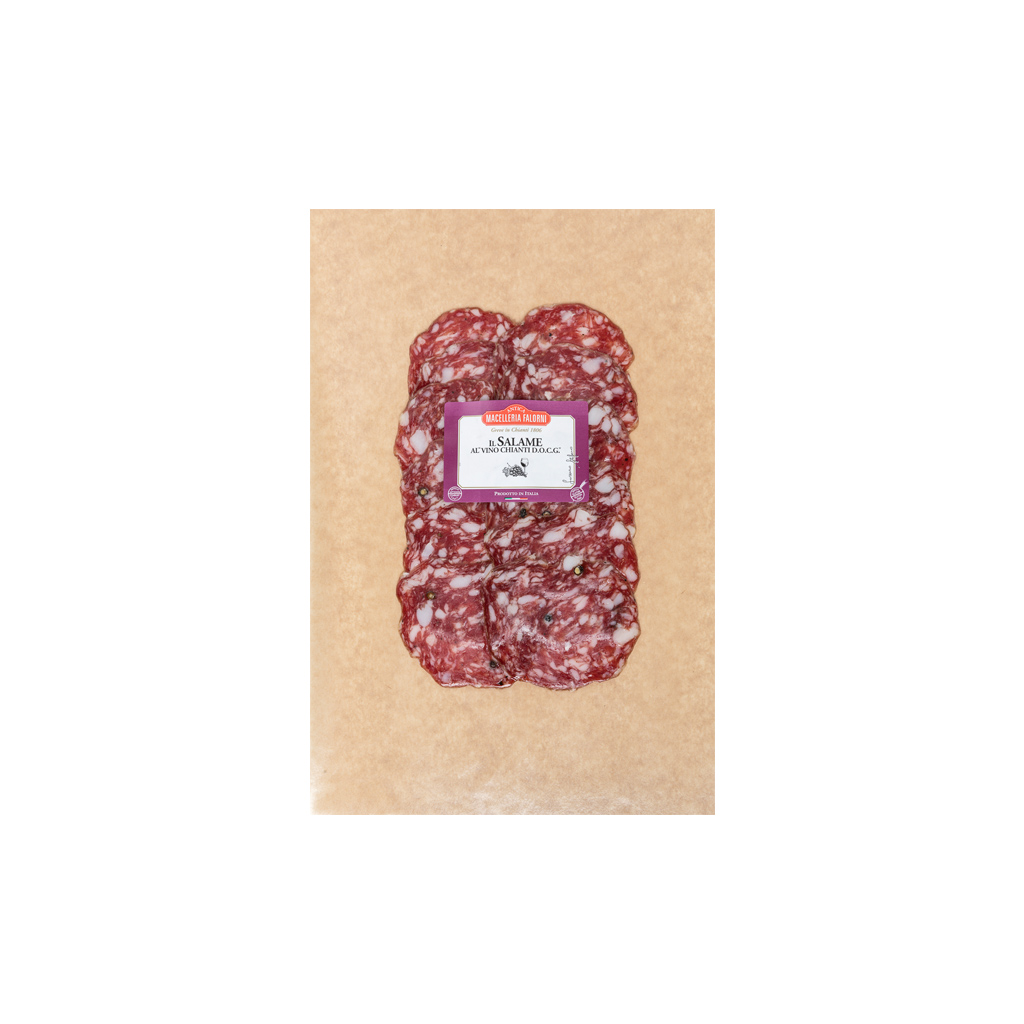 Salame al vino chianti d.o.c.g. fette s/v