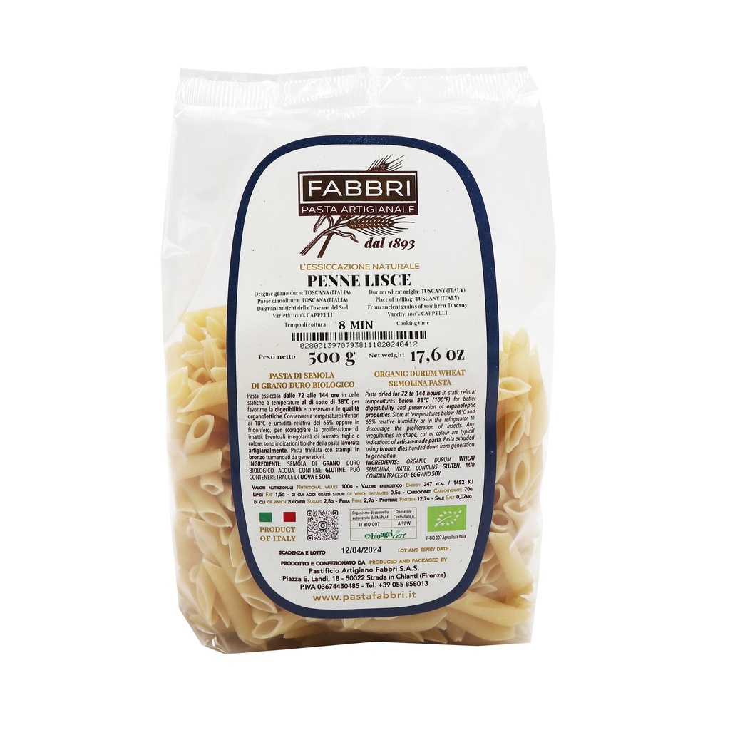 Penne Lisce Semola Toscana 