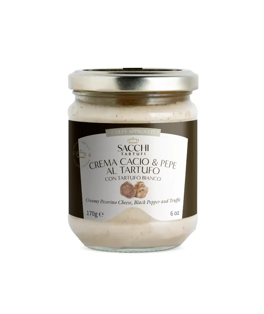 Crème fromagère Pecorino à la truffe et poivre noir