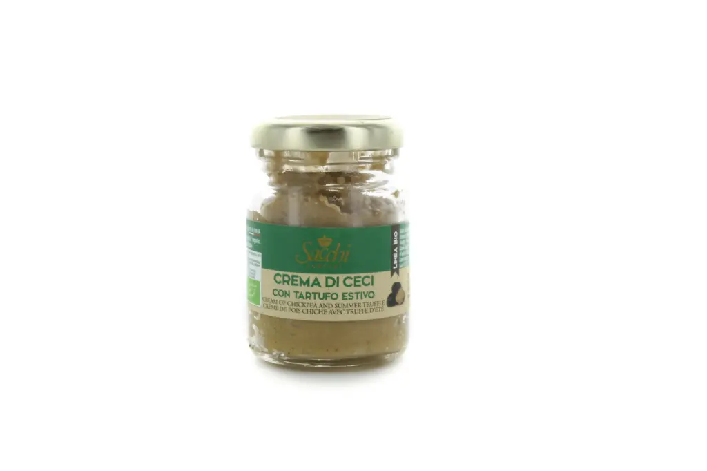Houmous de pois chiches aromatisé à la truffe Bio
