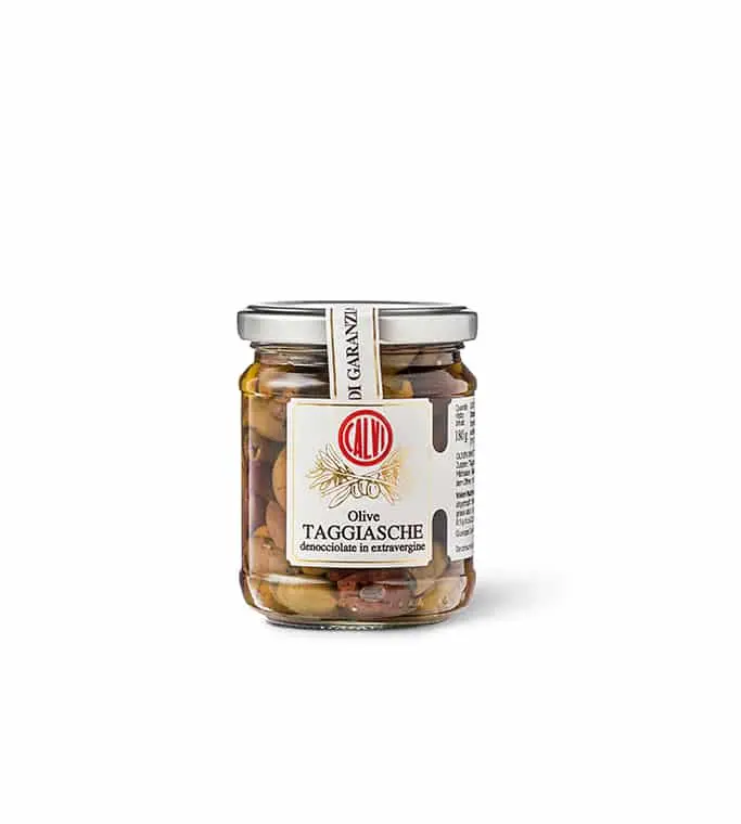 [PLEG00057] Olives Taggiasca dénoyautées à l'huile d'olive extra vierge (180g)