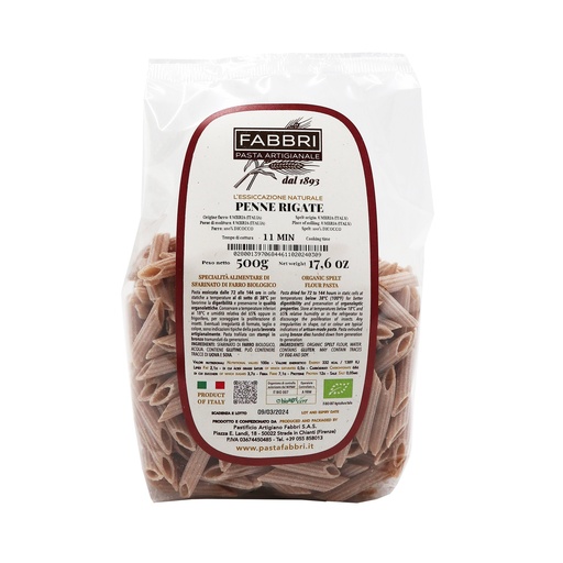 [PPAT00048] Penne Rigate Farro Dicocco