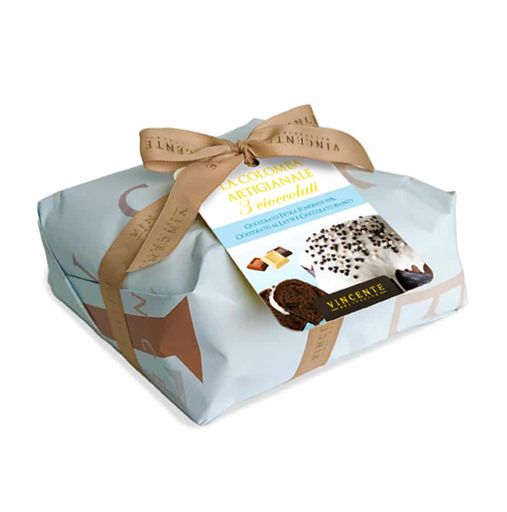[PPAN00010] Colombe artisanale aux trois chocolats