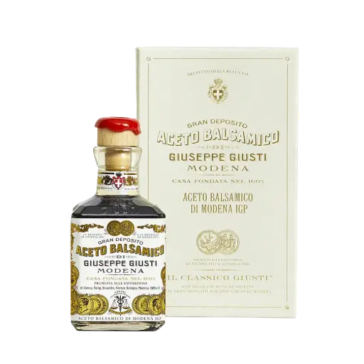 [PHUI00084] Giusti Vinaigre Balsamique de Modène IGP 2 Médailles d'Or  250ml Cubica avec boite cadeau