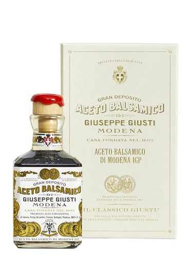 [PHUI00084] Giusti Vinaigre Balsamique de Modène IGP 2 Médailles d'Or  250ml Cubica avec boite cadeau