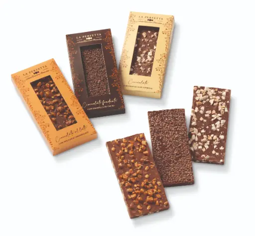 [PBSU00085] La Perfetta - Tablette Chocolat au lait aux grains de nougat